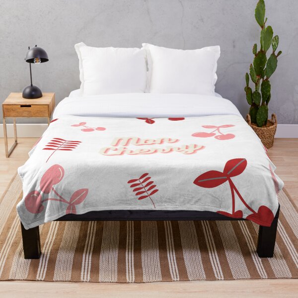 Aperçu de l'œuvre Motif cerise rouge et rose créée et vendue par DesignByCris.