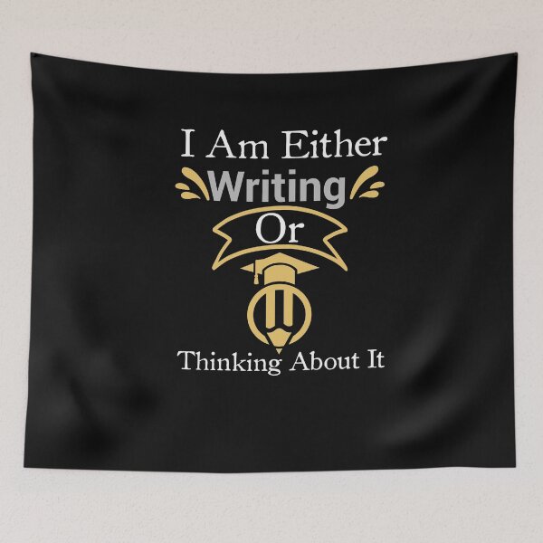 Item preview, I Am Either Writing Or Thinking About It gifts for writers and authors designed and sold by LANANIL.