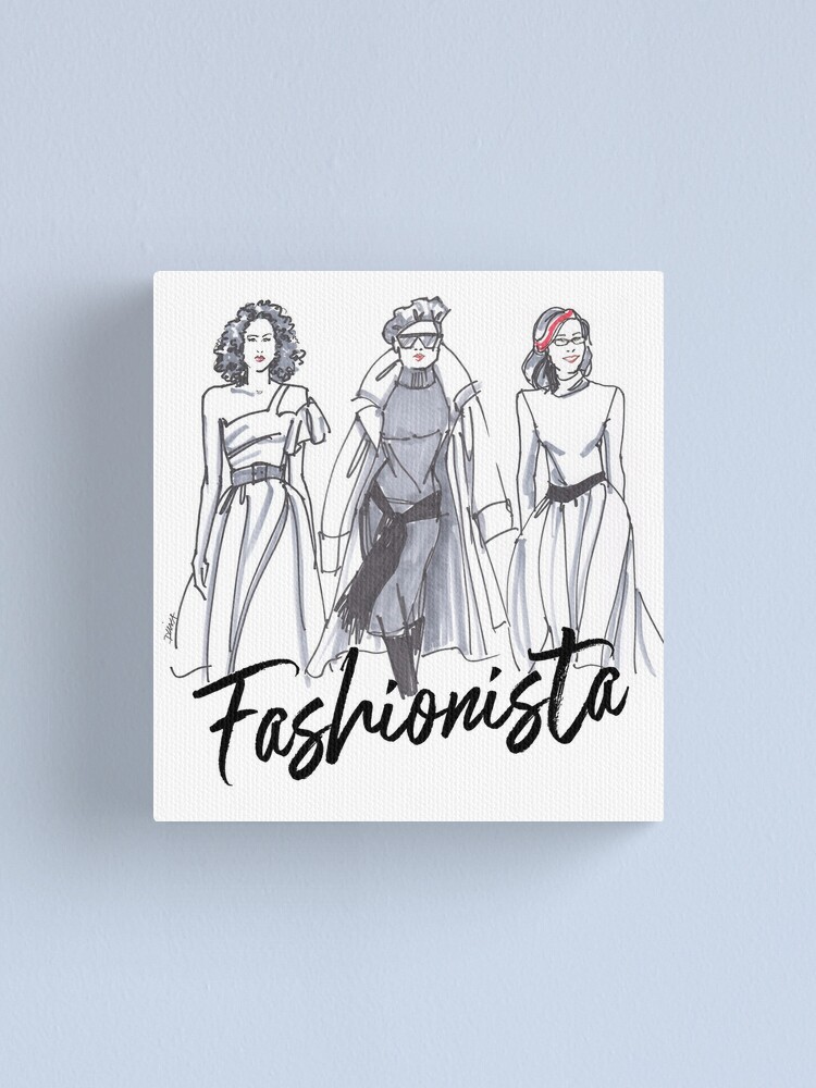 Alternate view of Sassy Fashionistas Canvas Print