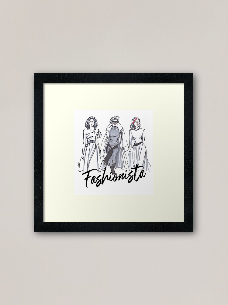 Alternate view of Sassy Fashionistas Framed Art Print