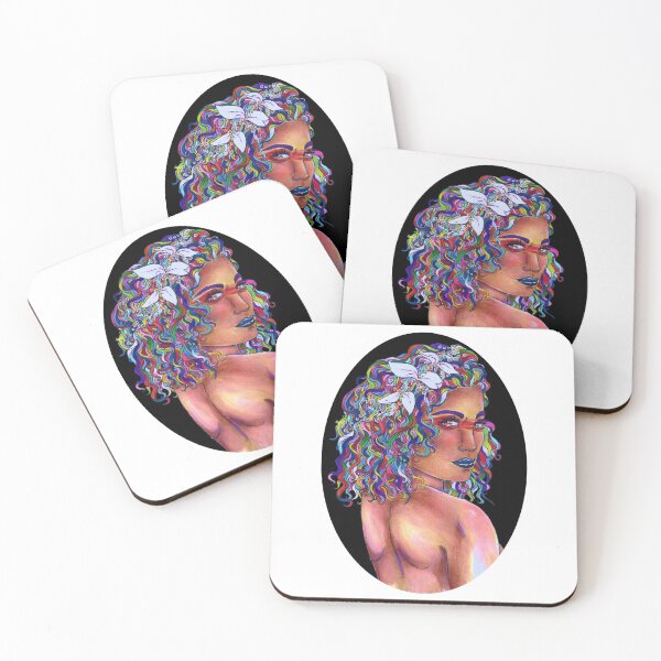 Item preview, The Rainbow Girl with White Flowers designed and sold by AvalonUnmuzzled.