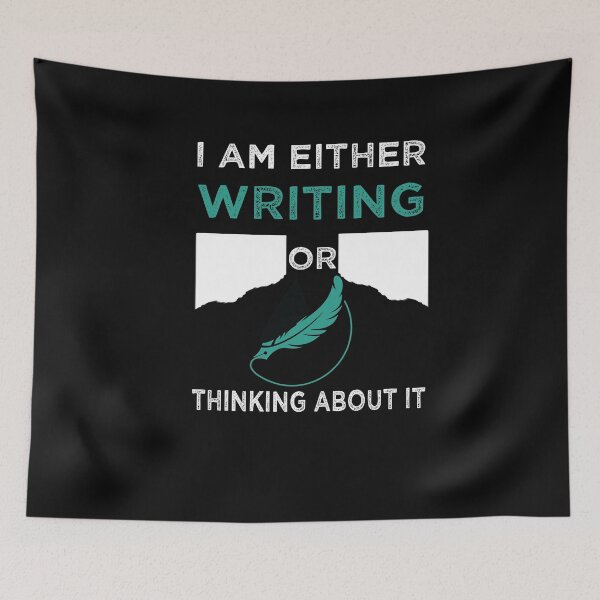 Item preview, I Am Either Writing Or Thinking About It gifts for writers and authors designed and sold by LANANIL.