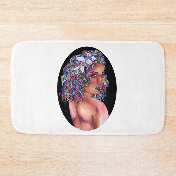 Item preview, The Rainbow Girl with White Flowers designed and sold by AvalonUnmuzzled.