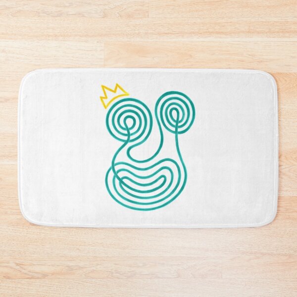 Item preview, a green king face by faces designed and sold by faces-.
