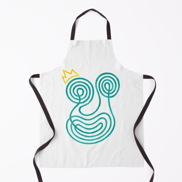 Item preview, a green king face by faces designed and sold by faces-.