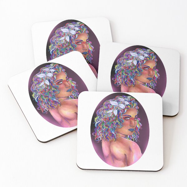 Item preview, The Rainbow Girl with White Flowers With Pink designed and sold by AvalonUnmuzzled.