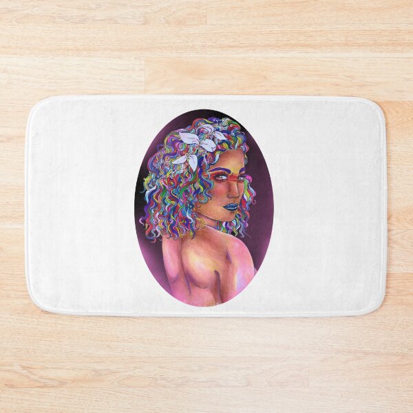 Item preview, The Rainbow Girl with White Flowers With Pink designed and sold by AvalonUnmuzzled.