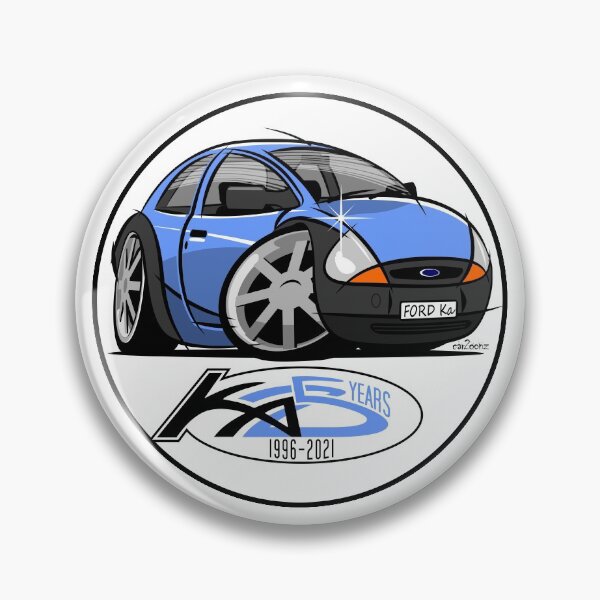 Item preview, Ford Ka caricature blue designed and sold by car2oonz.
