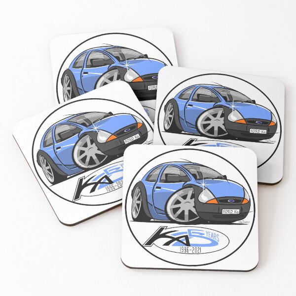 Item preview, Ford Ka caricature blue designed and sold by car2oonz.