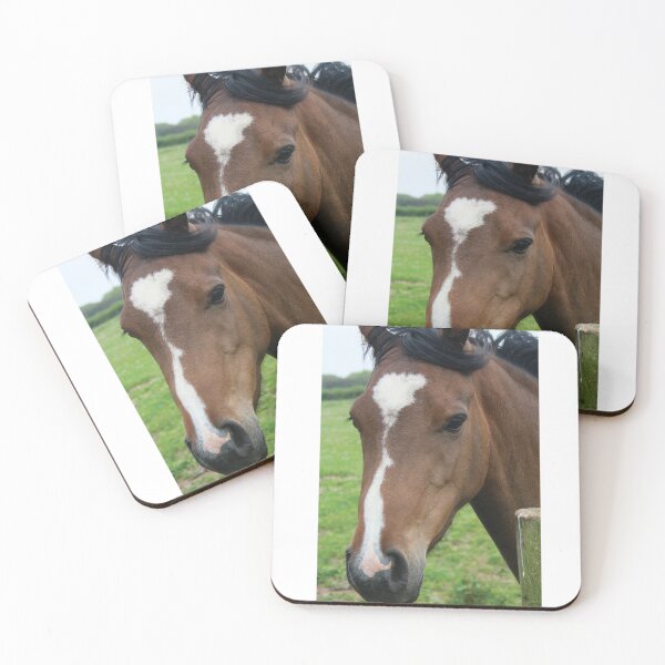 Item preview, Portrait of a cute brown horse designed and sold by Mike Colwill.