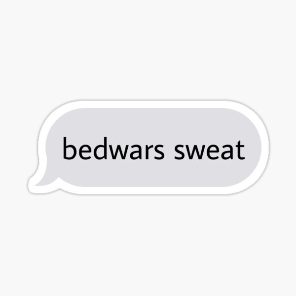 BEDWARS BMGO Sticker for Sale by ShardLIVE