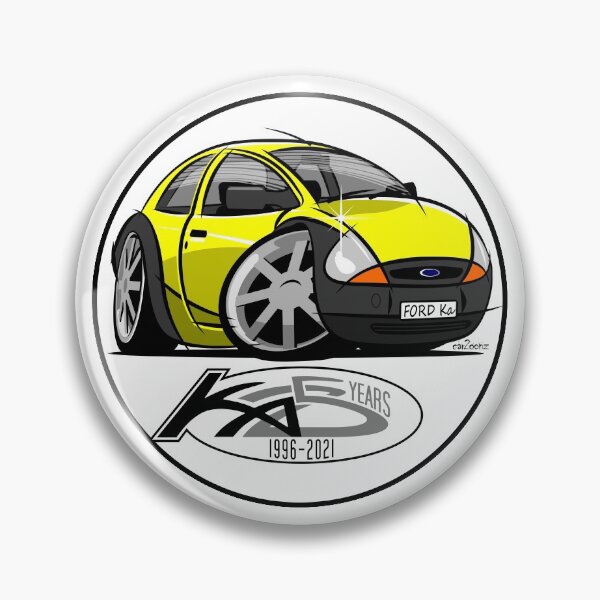 Item preview, Ford Ka caricature yellow designed and sold by car2oonz.