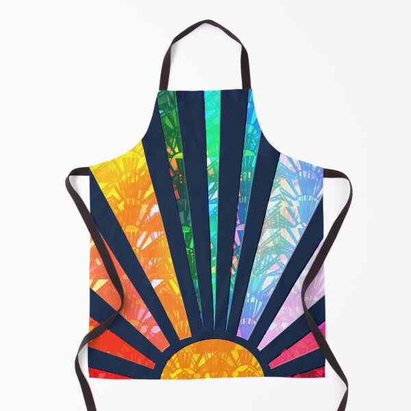 Item preview, Sparkle Shimmer Geometric Rainbow Sunshine Sunrise Boho Vintage Sunrays Rising Sun designed and sold by Timeforplay.