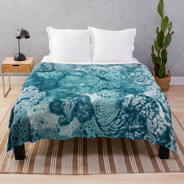 Item preview, turquoise waves designed and sold by Zohreh Designs.
