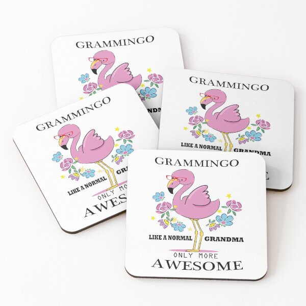 Item preview, Grammingo Like A Normal Grandma Only More Awesome Shirt, Funny Pink Flamingo Tshirt For Grandma Nana Oma Grandmother, Cute Grandma Flamingo, Best Gift For Mother's Day 2021 designed and sold by OnlyPrint20.