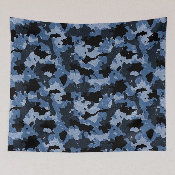 Item preview, Distressed Blue Camouflage Pattern designed and sold by RossWilson12.