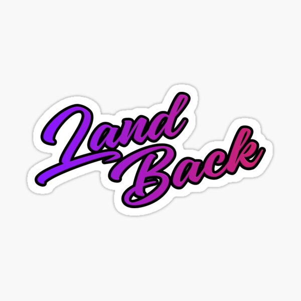Native American Pink/Purple Land Back Activist Logo Sticker