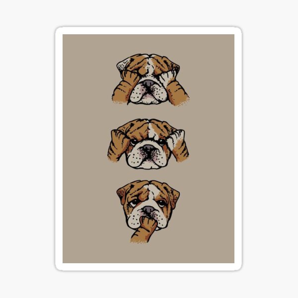 Vista previa del artículo con la obra «Bulldog Inglés mascota divertida cara completa perro perros mascotas», diseñado y vendido por Coolstuff4you71.