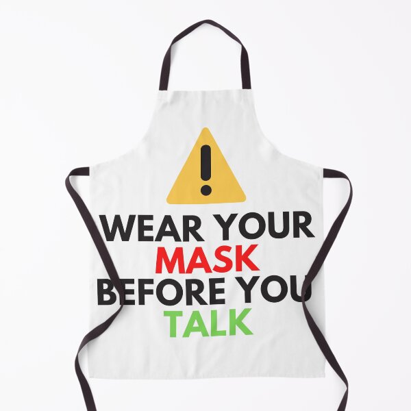Item preview, Warning! wear your mask before you talk - white designed and sold by Magical  Designs.