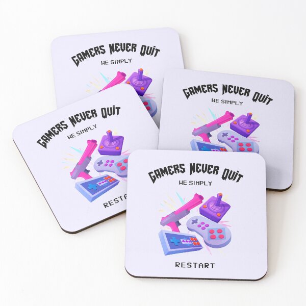 Item preview, Gamers Never Quit We Simply Restart designed and sold by KLINESTORE.