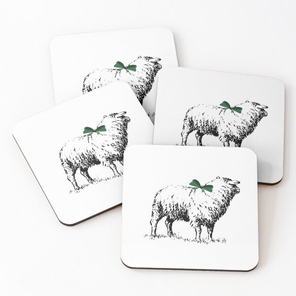 Item preview, Sheep with the Green Bow design designed and sold by Sydney Cicourel.