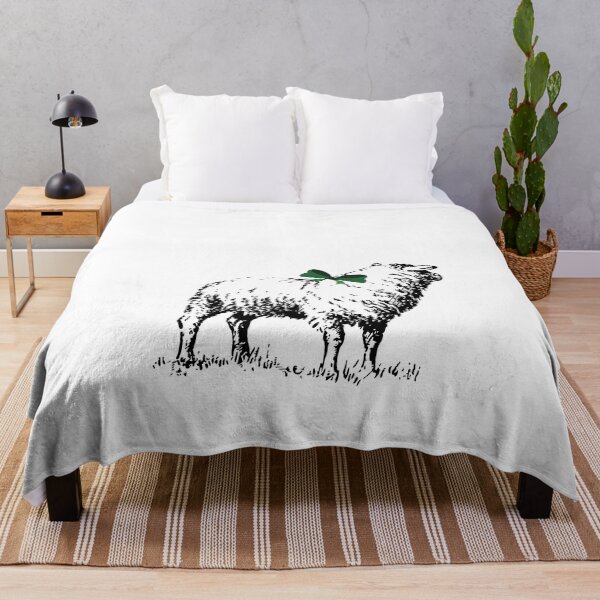 Item preview, Sheep with the Green Bow design designed and sold by Sydney Cicourel.