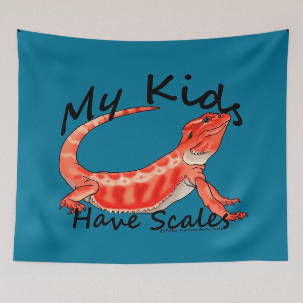 Item preview, My Kids Have Scales Red Bearded Dragon designed and sold by TinkerandBone.