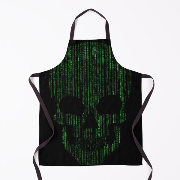 Item preview, Skull Head Matrix Green Binary Code Secret Password Pattern designed and sold by Shop signer.
