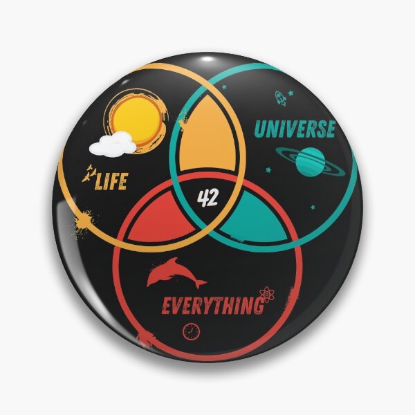 Item preview, Funny 42 Is the Answer Life The Universe Everything Scifi Design designed and sold by HighBrowTees.