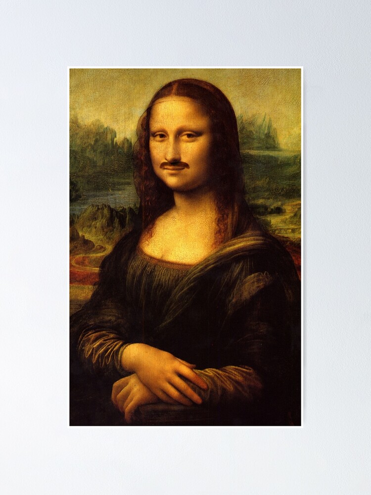 Póster «Mona con bigote» de romeobravado | Redbubble