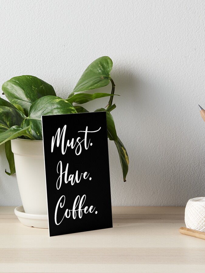 Must Have Coffee - Coffee - Coffee Lover Gift - Funny Coffee - Coffee Lover  - Coffee Gifts - Coffee Addict iPad Case & Skin for Sale by Rainwater  Merch