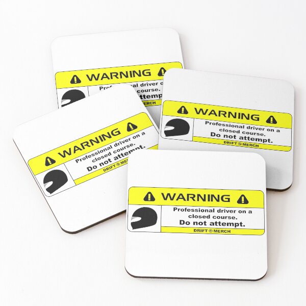 Item preview, Professional Driver on a Closed Course Funny Warning Disclaimer designed and sold by driftmerch.