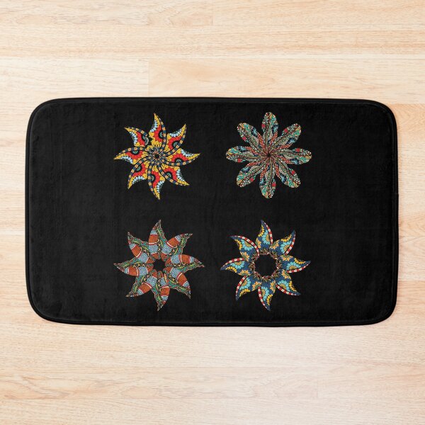 Item preview, Mandala Round Ornament Sticker Pack, Arabic Tile Pattern, Arabic Indian Motif, Kaleidoscopic Abstract Mandala designed and sold by Black11Flamingo.