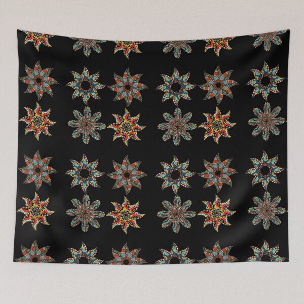 Item preview, Mandala Round Ornament Sticker Pack, Arabic Tile Pattern, Arabic Indian Motif, Kaleidoscopic Abstract Mandala designed and sold by Black11Flamingo.