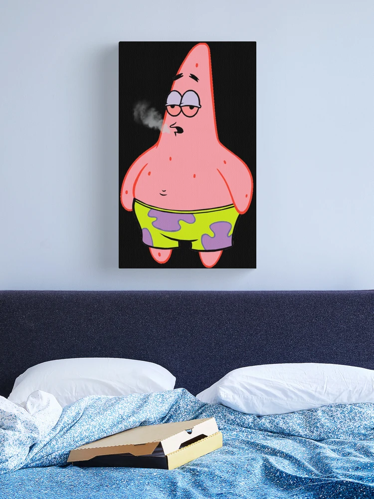 Patrick online Star Painting Original Art Acrylic Painting Spongebob Square Artwork Gift Stretched Canvas 6 by 9” by MagicalPaintings25