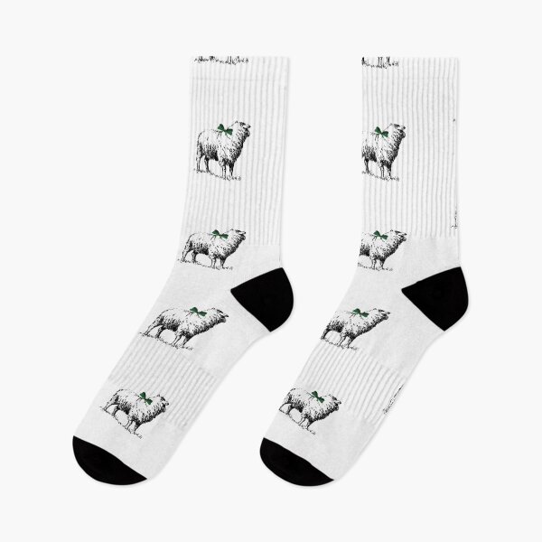 Item preview, Sheep with the Green Bow design designed and sold by Sydney Cicourel.