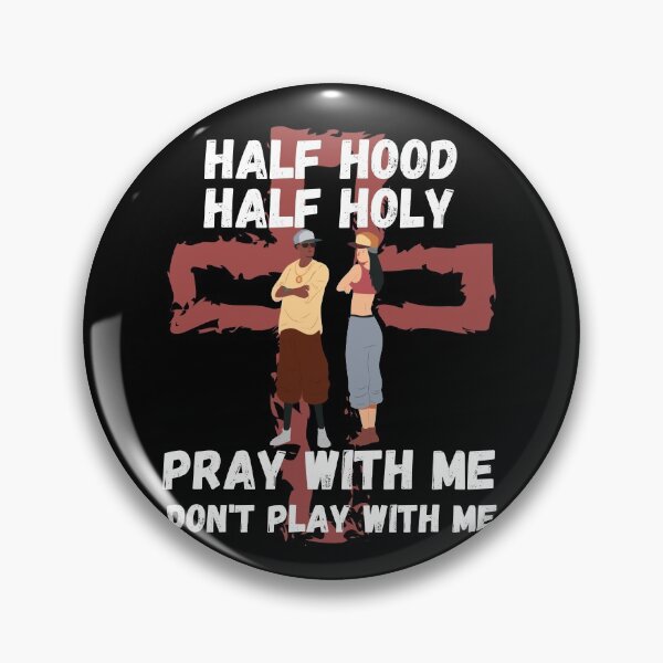 Item preview, Half Hood Half Holy Shirt That Means Pray With Me Funny designed and sold by Marathon-Runner.