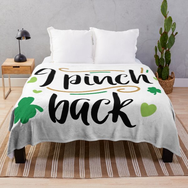 Item preview, I Pinch Back Happy St Patrick’s Day Green Irish Holiday Lucky Clover designed and sold by Sunny Collections.