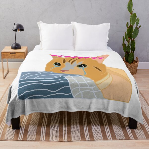 Item preview, Cat biting blanket designed and sold by valwerty.
