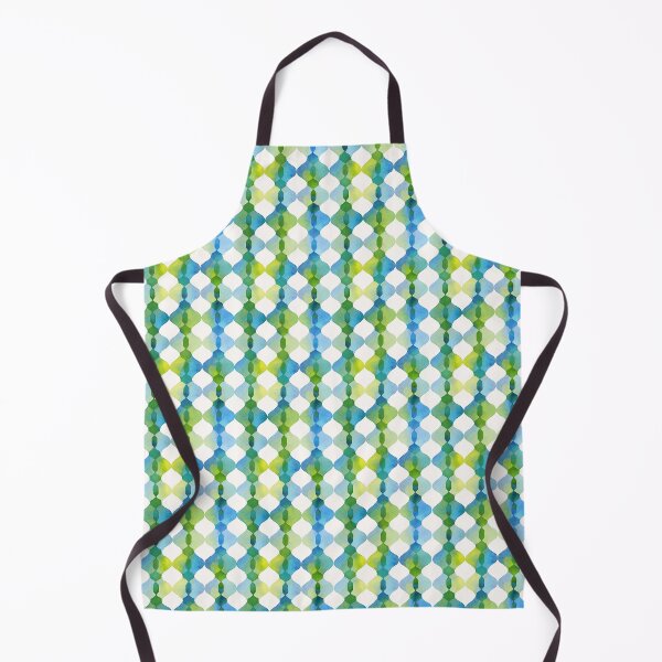 Item preview, Blue Green Tiles Pattern designed and sold by Lynnea Washburn.