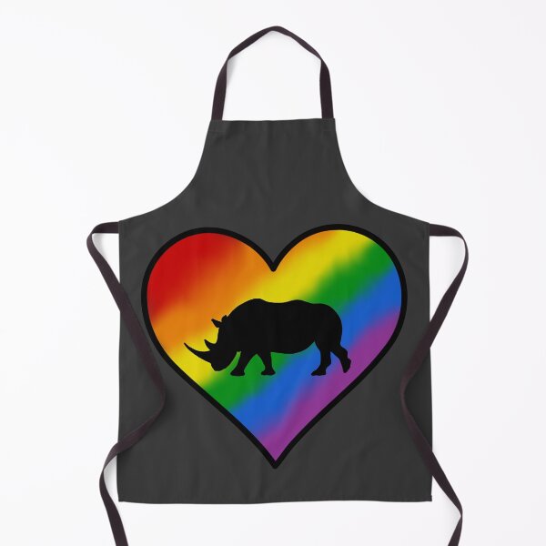 Item preview, Rainbow Heart Rhino designed and sold by taylorrowan.