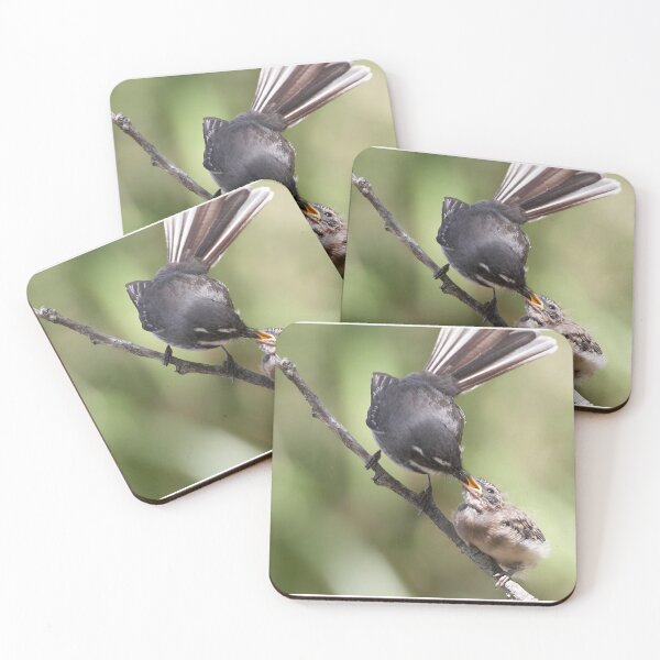 Item preview, Grey Fantail and chick ~ Thanks Mum  designed and sold by Robert Elliott.