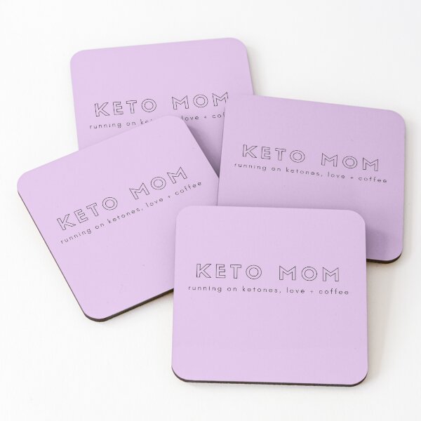 Item preview, KETO MOM  RUNNING ON KETONES, LOVE + COFFEE     (outline)  designed and sold by Le Plus Three.