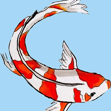 Artwork thumbnail, Cute koi fish illustration by OonasArt