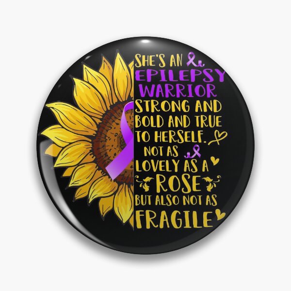 Item preview, She's An Epilepsy Warrior Not as lovely as a Rose but also not as Fragile designed and sold by ArangoaStore.