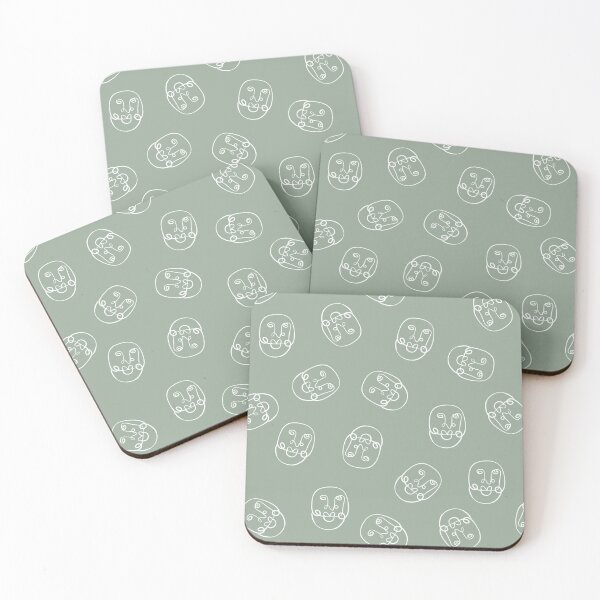 Item preview, Abstract Line Faces Pattern  designed and sold by WildeandCo.