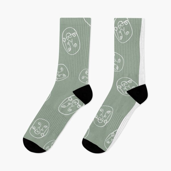 Item preview, Abstract Line Faces Pattern  designed and sold by WildeandCo.