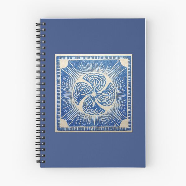 Item preview, Lino Print Blue designed and sold by JJKreation.