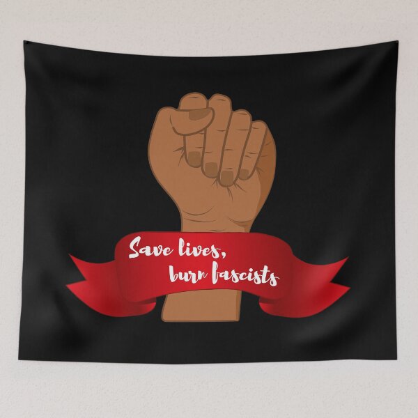 Item preview, Save lives, burn fascists designed and sold by gabyshiny.