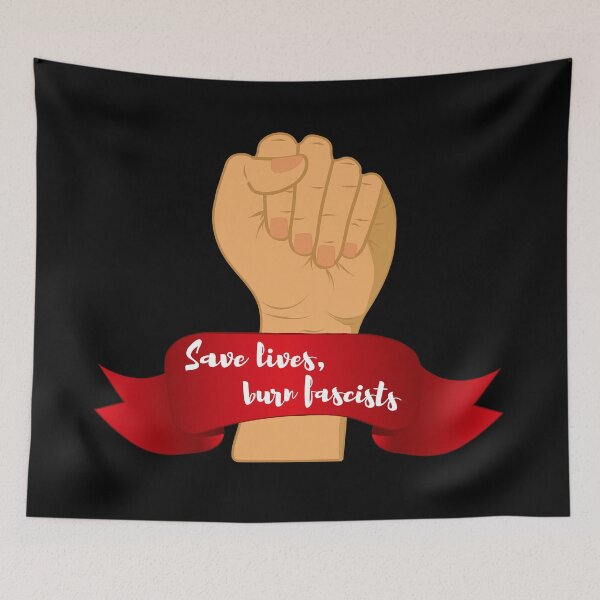 Item preview, Save lives, burn fascists designed and sold by gabyshiny.
